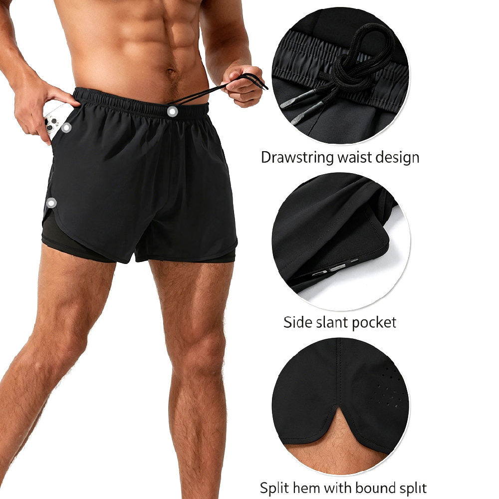 Мужские шорты для бега 2 в 1,  – обзор и цена Compression Shorts Athletes