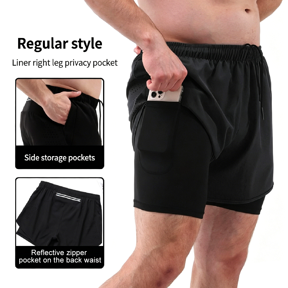 Мужские шорты для бега 2 в 1,  – обзор и цена Compression Shorts Athletes