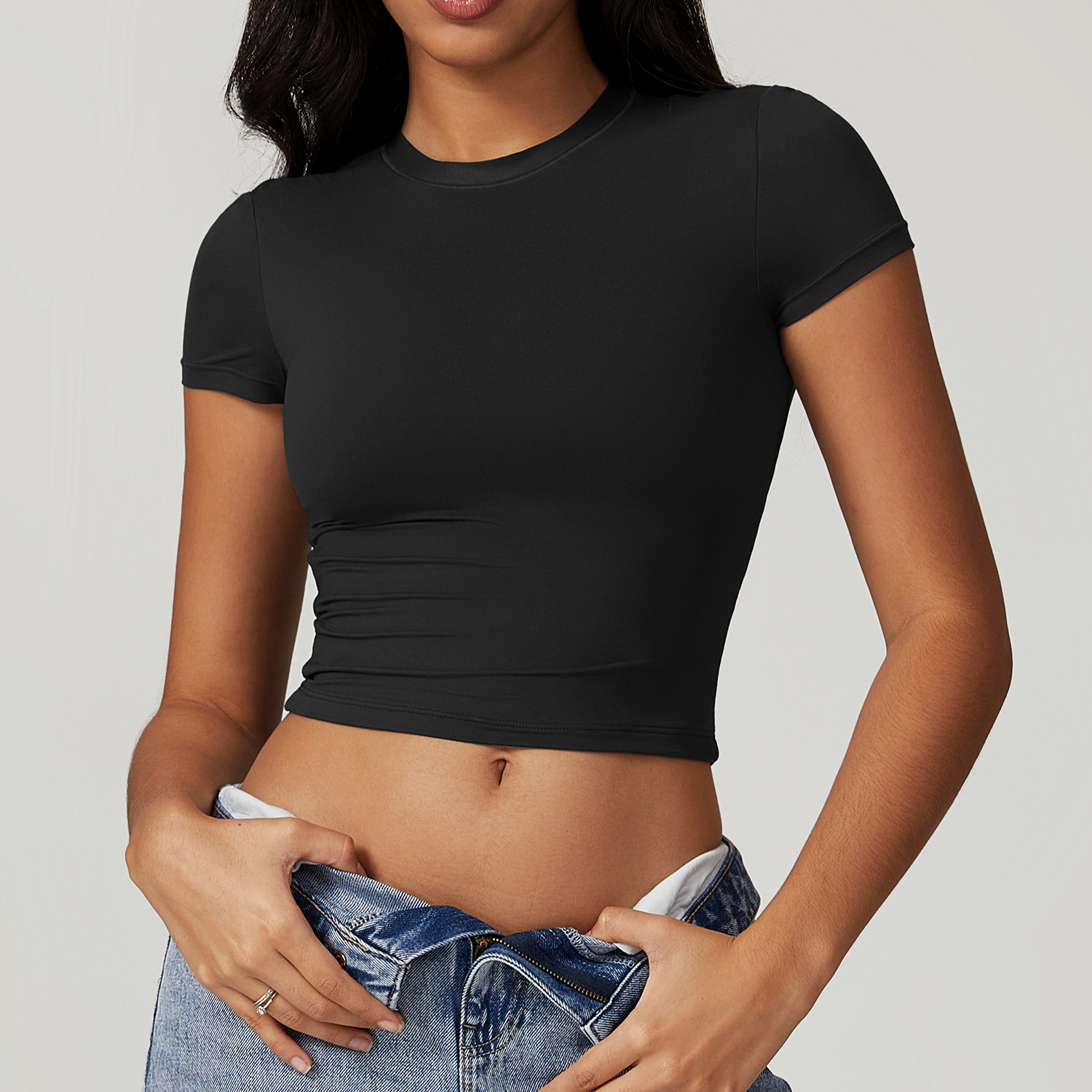 Женская облегающая спортивная  – обзор и цена T Shirt Tight Fit